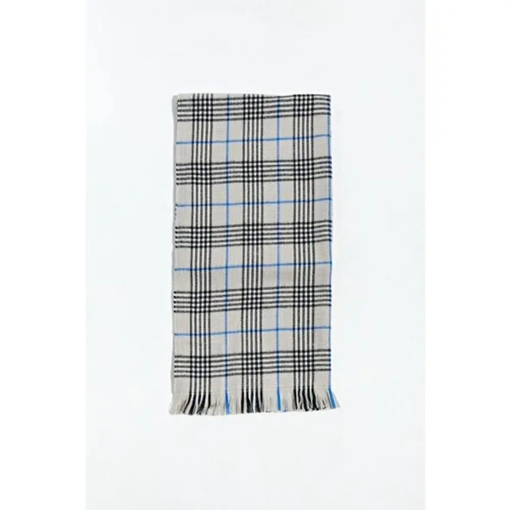 Urban Outfitters UO Long Plaid Scarf in Grey